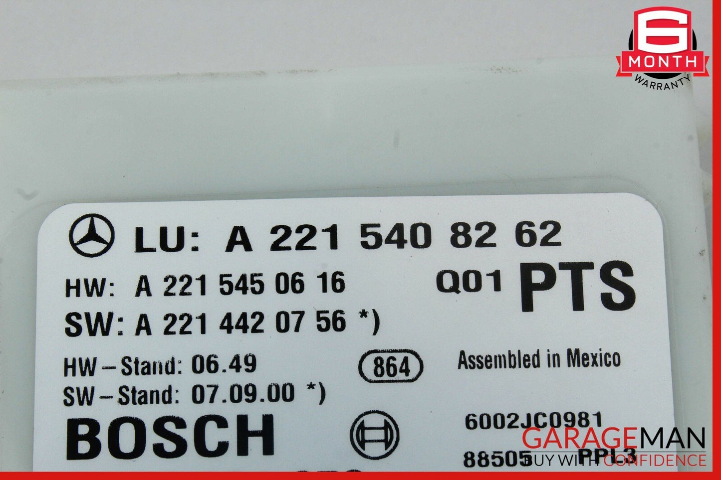 07-13 Mercedes W221 S550 S63 AMG Park Assist Parktronic Control Module Unit OEM