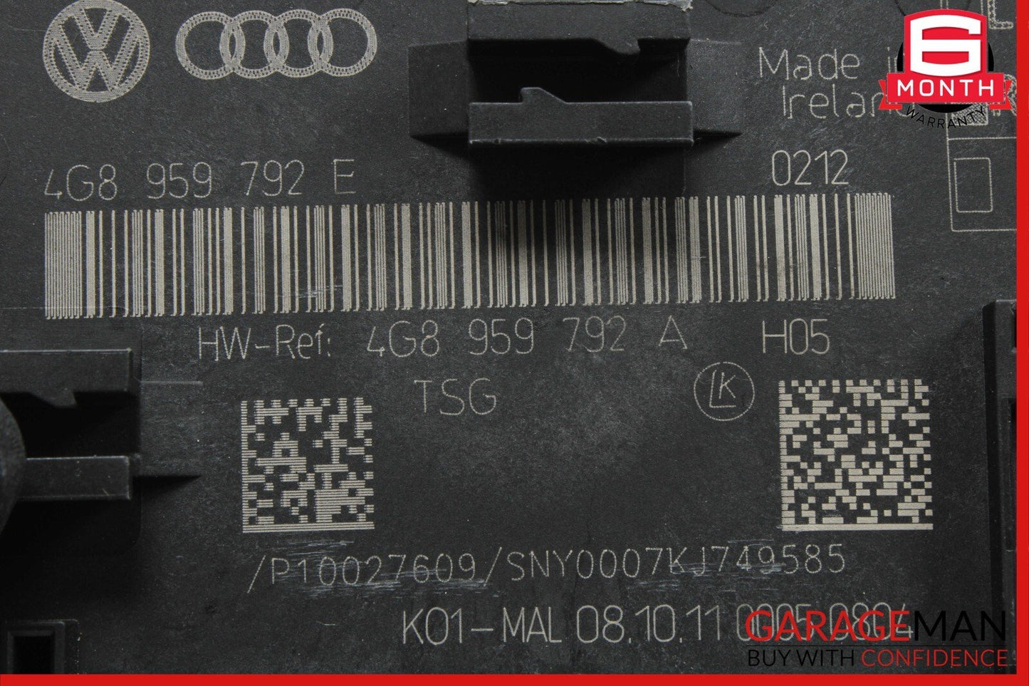 12-18 Audi A7 A6 Front Right Passenger Side Door Computer Control Module Unit
