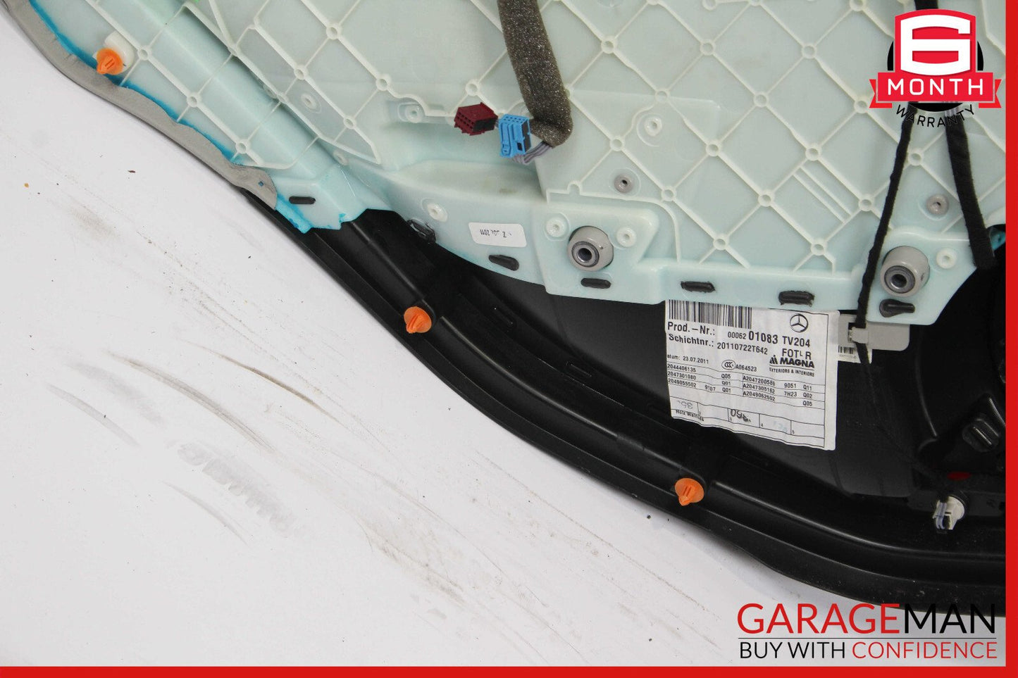 12-15 Mercedes W204 C350 C300 Rear Right Passenger Side Interior Door Panel OEM
