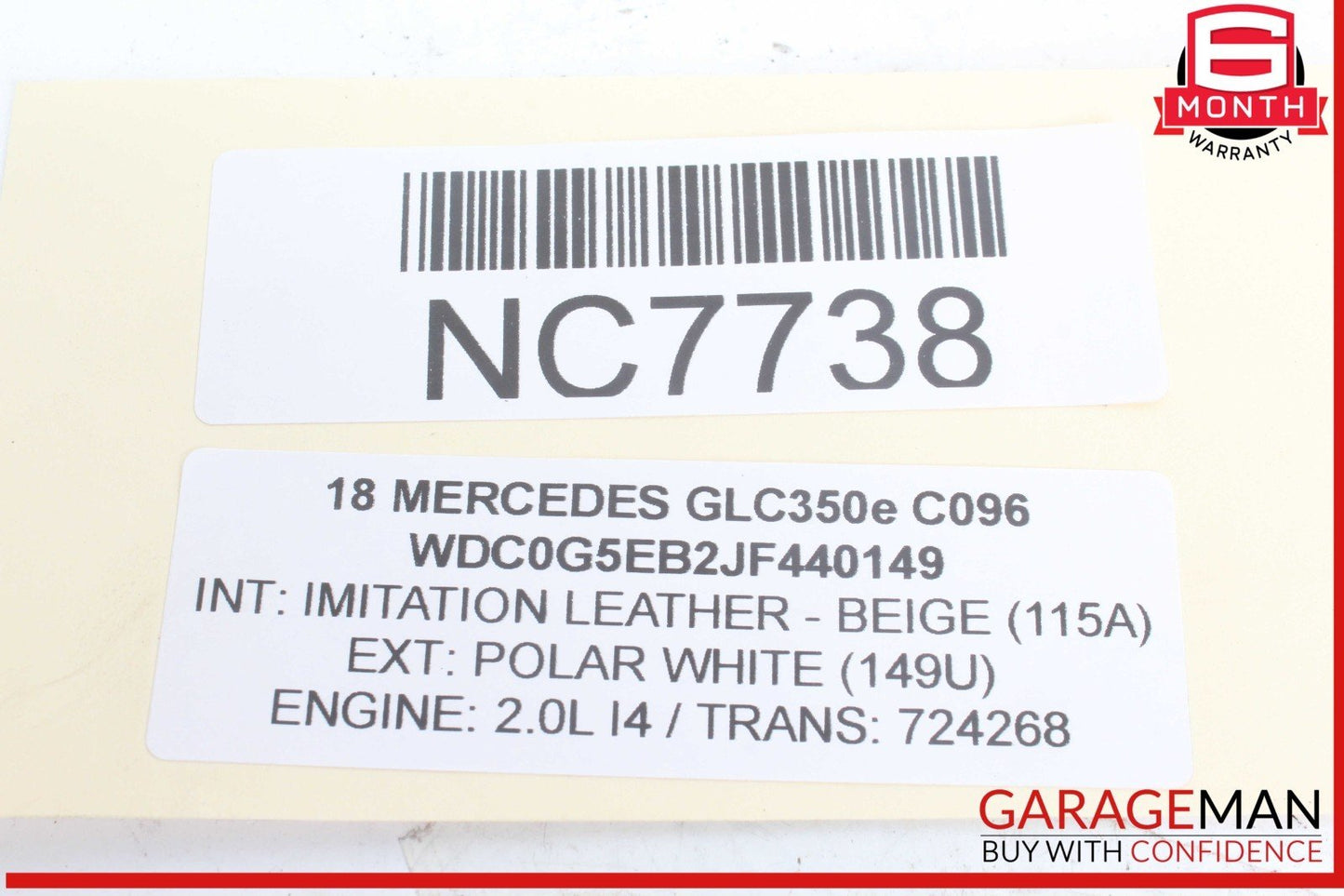 16-22 Mercedes X253 GLC350e Front Right Passenger Side Lower Control Arm OEM