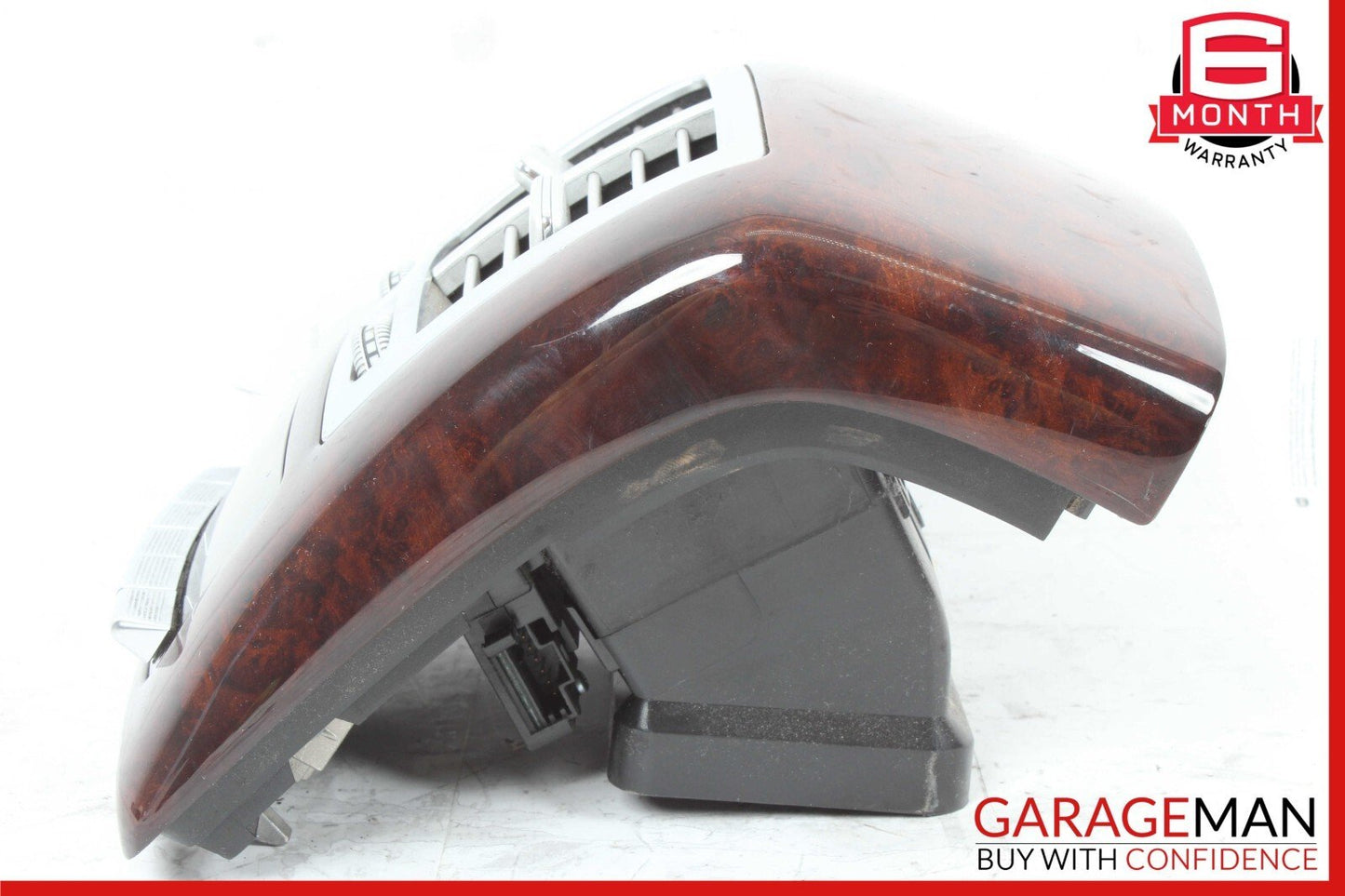 07-13 Mercedes W221 S550 S350 Rear Center Console AC A/C Air Vent Trim Wood OEM