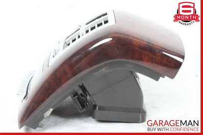 07-13 Mercedes W221 S550 S350 Rear Center Console AC A/C Air Vent Trim Wood OEM
