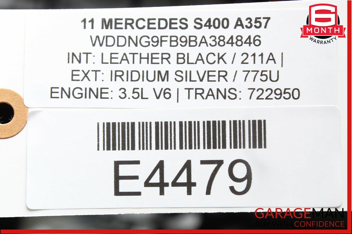 10-13 Mercedes W221 S550 S400 Steering Wheel w/ Paddle Shifters Black Wood OEM