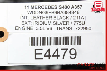 10-13 Mercedes W221 S550 S400 Steering Wheel w/ Paddle Shifters Black Wood OEM