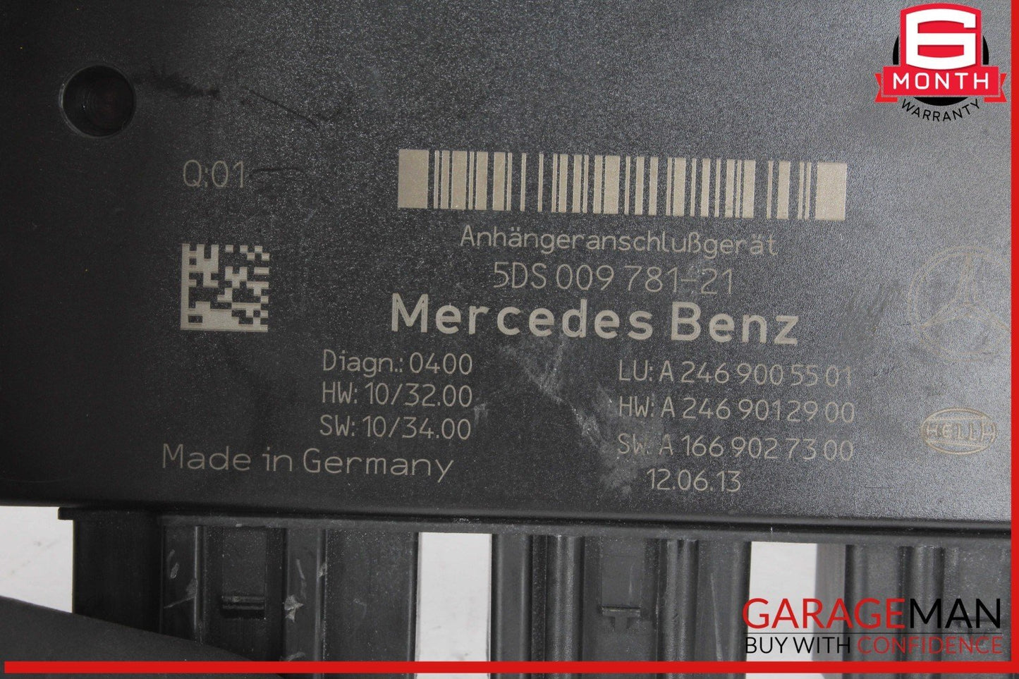 12-16 Mercedes X166 GL450 4MATIC Trailer Towing Control Module 2469005501 OEM