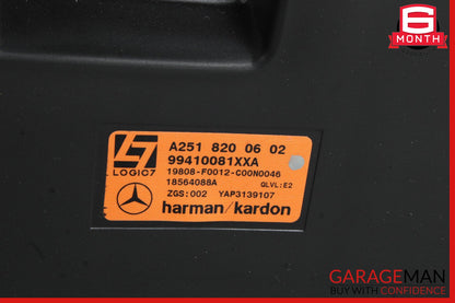 09-13 Mercedes W251 R350 R320 Rear Trunk Subwoofer Speaker 2518200602 OEM