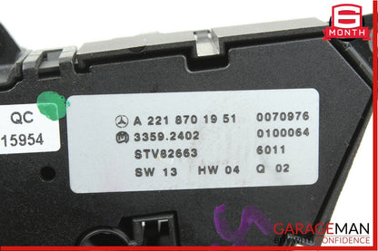 07-14 Mercedes S550 CL550 Front Right Side Seat Control Memory Controller Switch