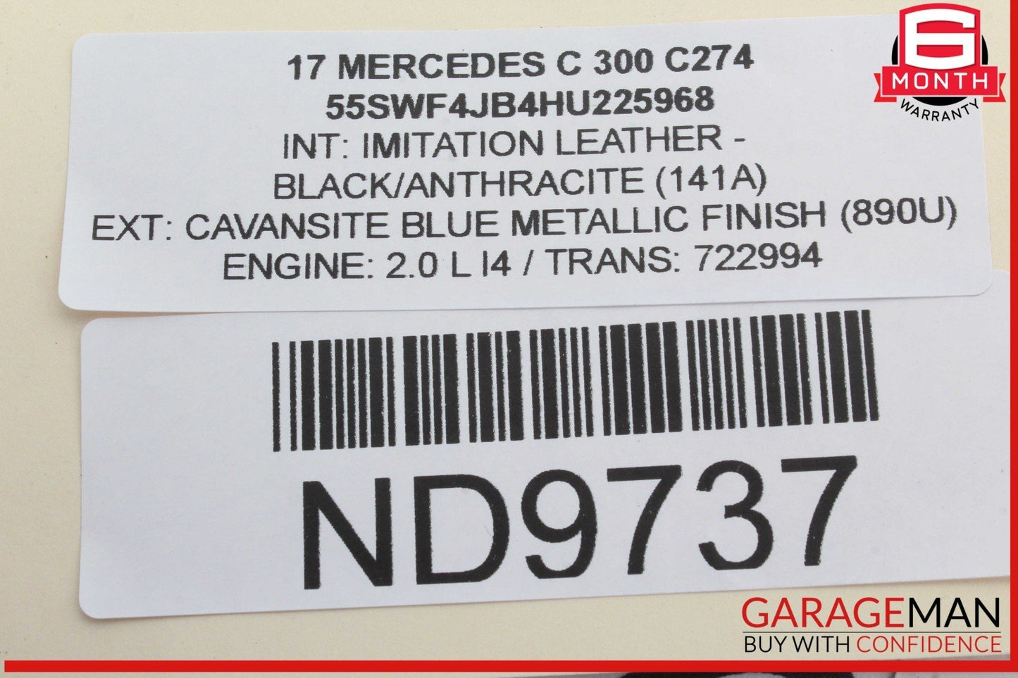 15-18 Mercedes W205 C300 C350e Front Left Side Door Control Module Unit OEM