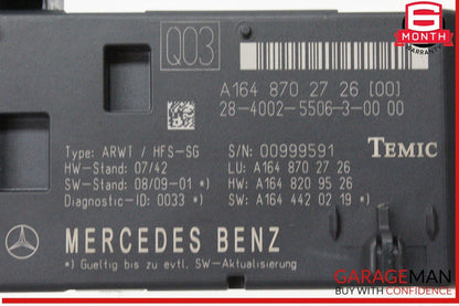 09-13 Mercedes X164 GL450 4MATIC Trunk Lid Liftgate Tail Gate Control Module OEM