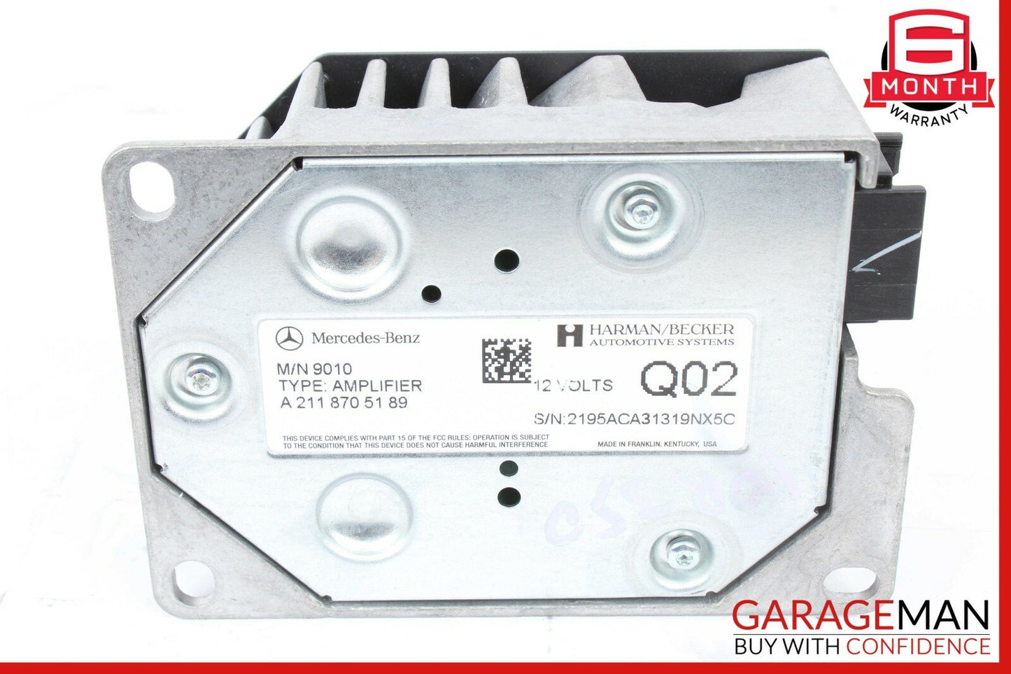 09-12 Mercedes R350 E350 CLS500 SL500 Subwoofer Amp Amplifier Harman Becker OEM