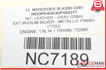 08-17 Mercedes R172 SLK250 E400 Front Left Side Lower Control Arm RWD OEM