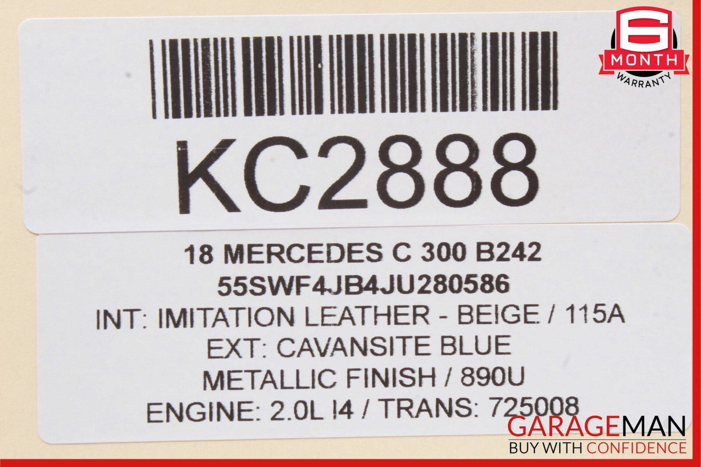15-20 Mercedes W205 C300 GLC43 AMG Left Side Dash Air A/C Vent 2058303900 OEM