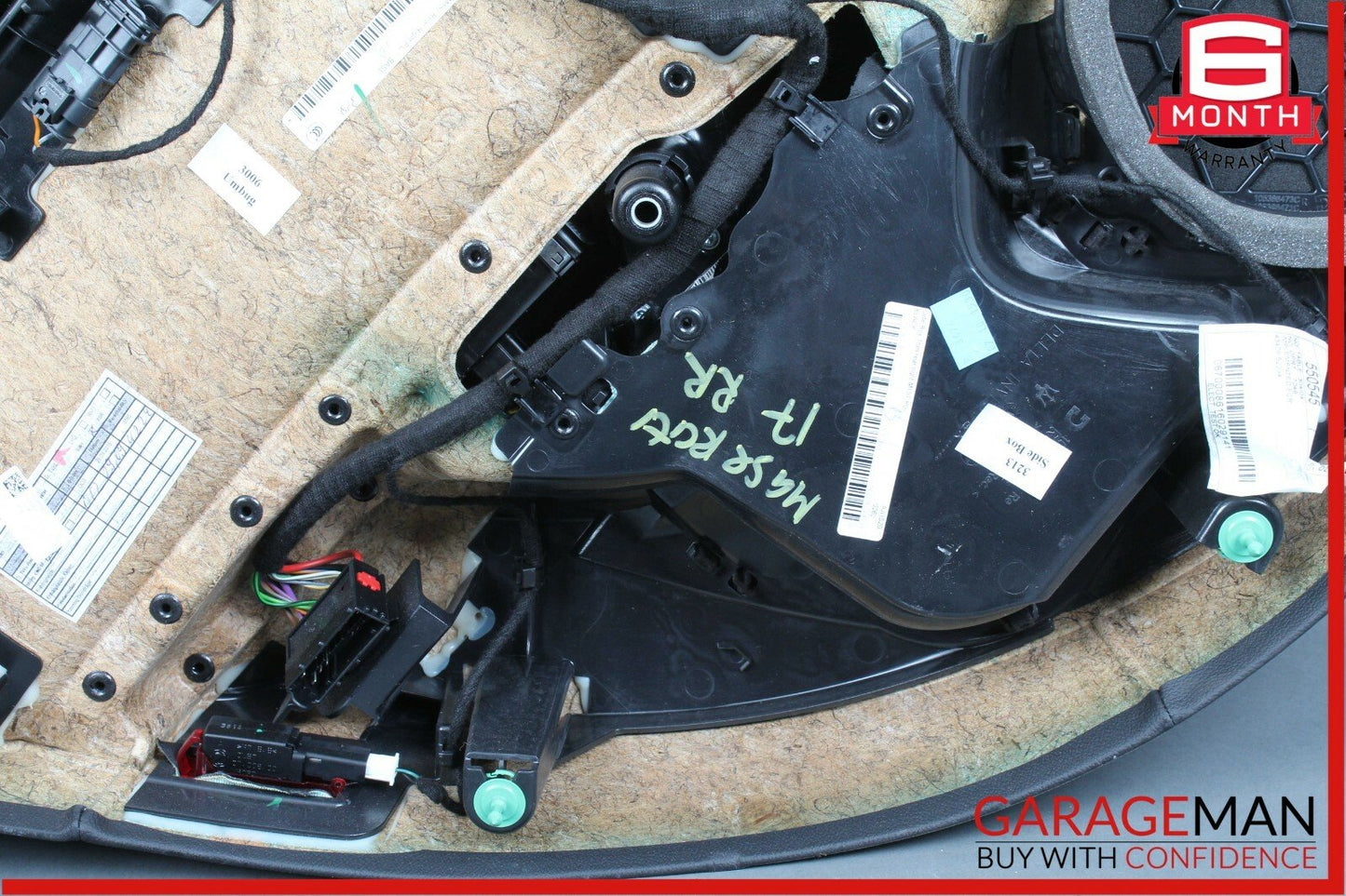 14-18 Maserati Ghibli Rear Right Side Interior Door Panel Cover Assembly Black