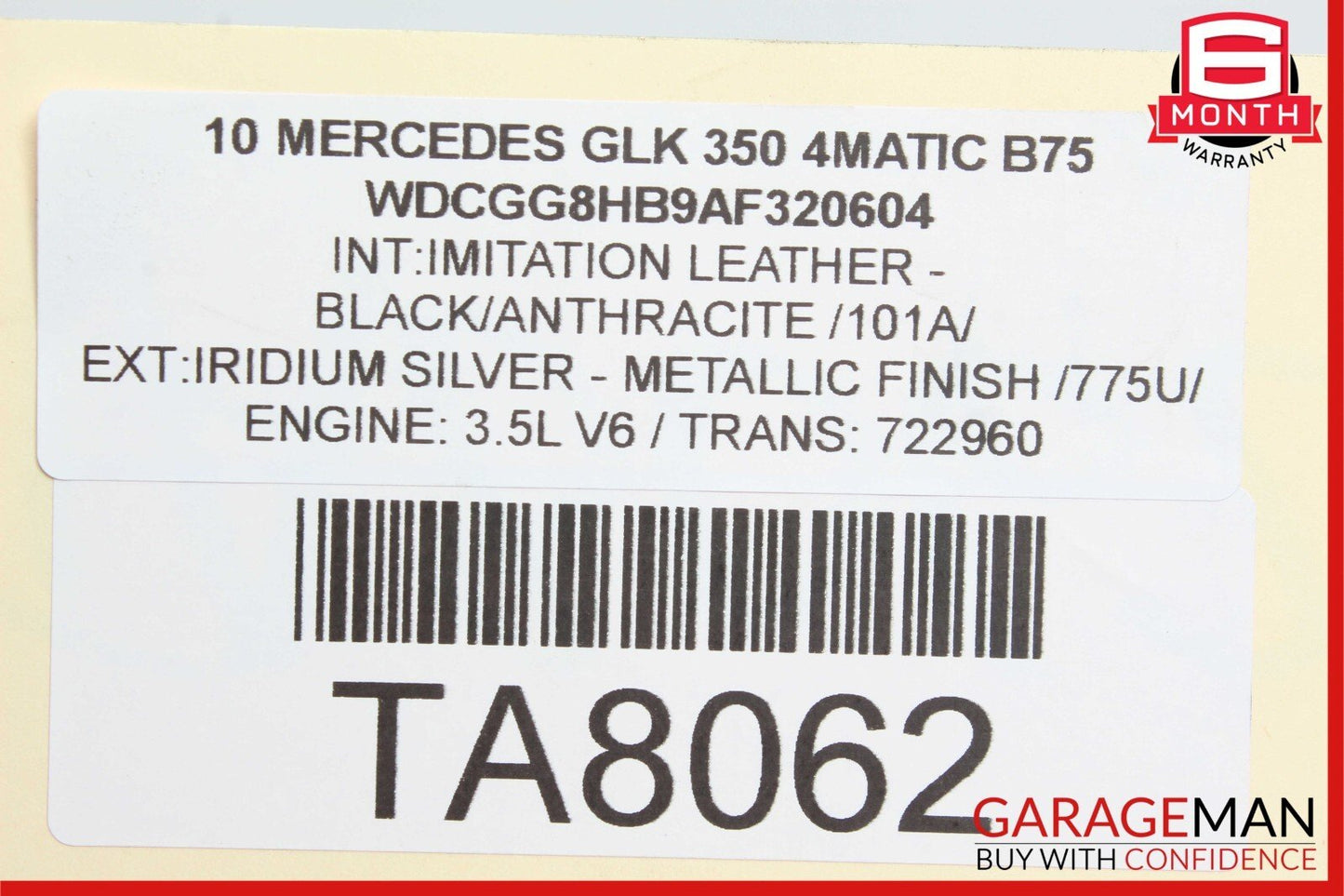 10-16 Mercedes X204 GLK350 SL550 SL400 Steering Gear Coupling 2044620678