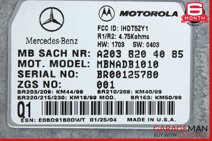 00-06 Mercedes W209 CLK55 AMG Voice Command Control Module 2038204085 OEM