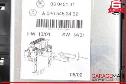 03-12 Mercedes R230 SL500 SL55 AMG SL550 Rear SAM Fuse Box Relay Module OEM