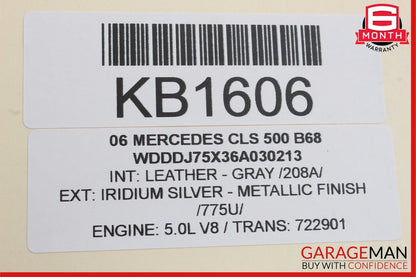 06-11 Mercedes W219 CLS500 Left Driver Side Dashboard Dash Board Air Vent OEM