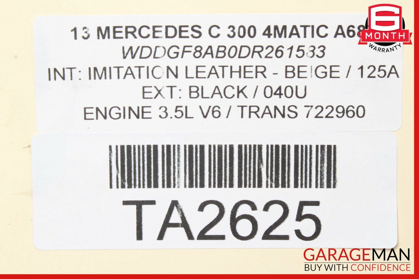 08-17 Mercedes W204 C300 C350 E350 Rear Left Side Spindle Knuckle Hub Bearing
