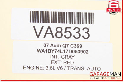 07-09 Audi Q7 Central Gateway Control Module Unit Temic 4L0907468 OEM