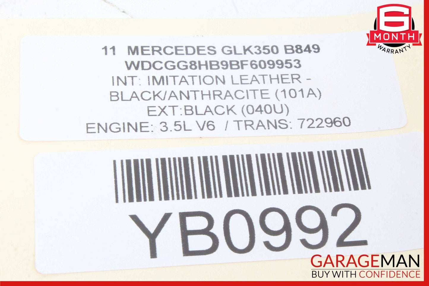 08-15 Mercedes X204 GLK350 C350 CL550 Panoramic Sunroof Sun Roof Motor Unit OEM