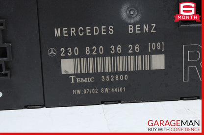 03-08 Mercedes R230 SL500 Door Control Module Right Side 2308203626 OEM