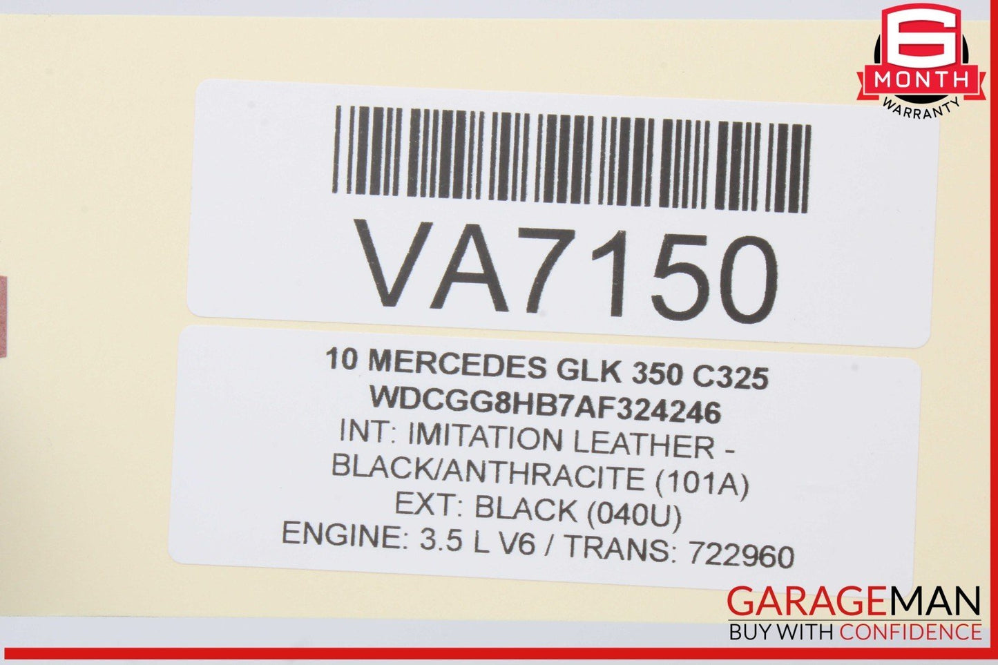 10-15 Mercedes X204 GLK350 GLK250 Rear Glass Windshield Wiper Motor Valeo OEM