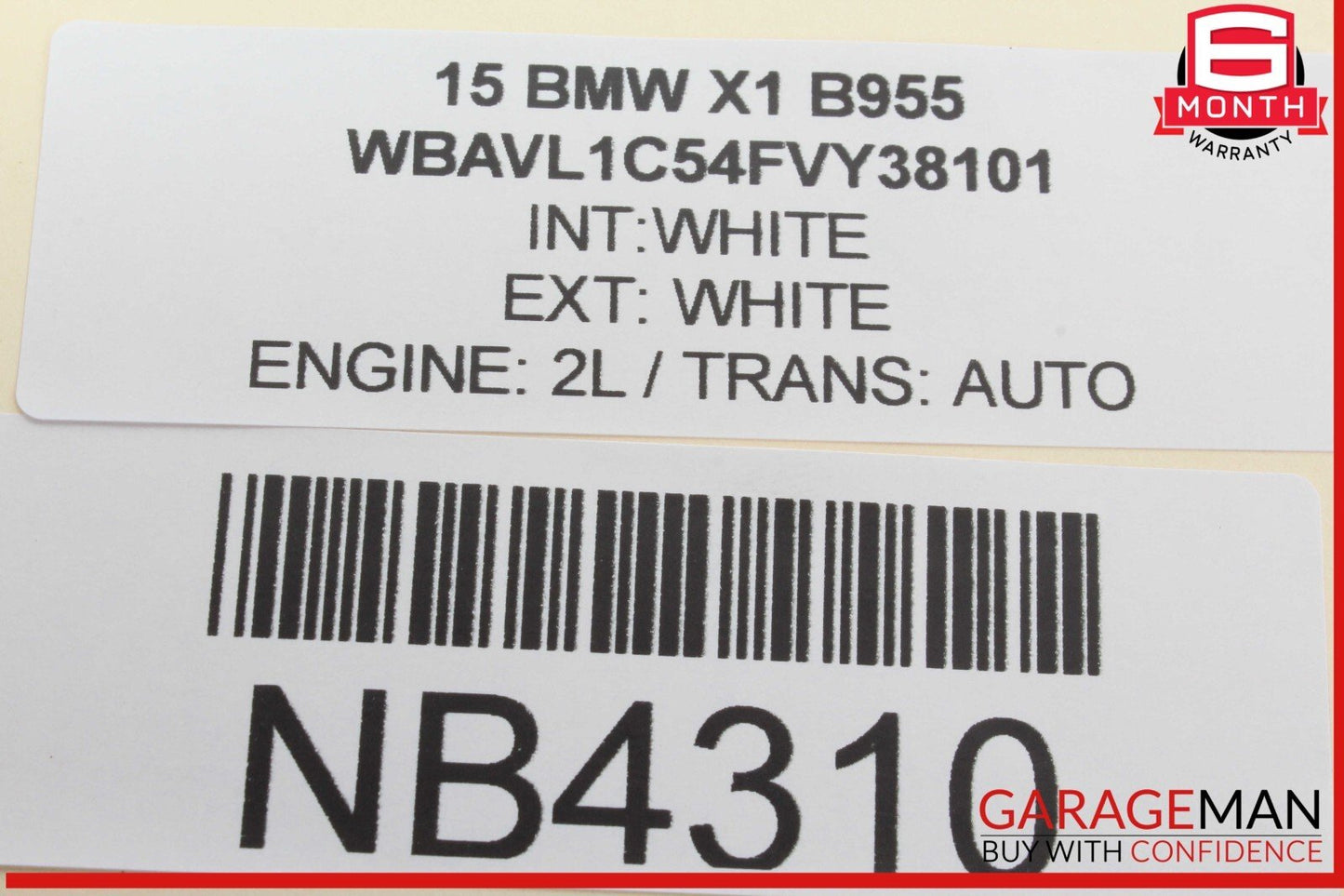 12-15 BMW X1 Rear Right Passenger Side Exterior Door Handle