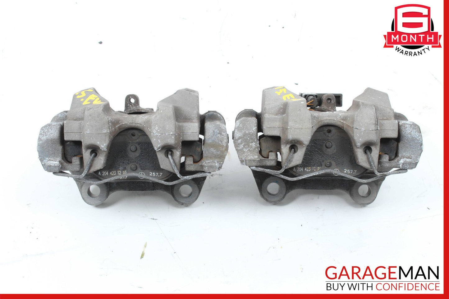 08-17 Mercedes W207 E400 Coupe Rear Brake Calipers Left and Right Set OEM