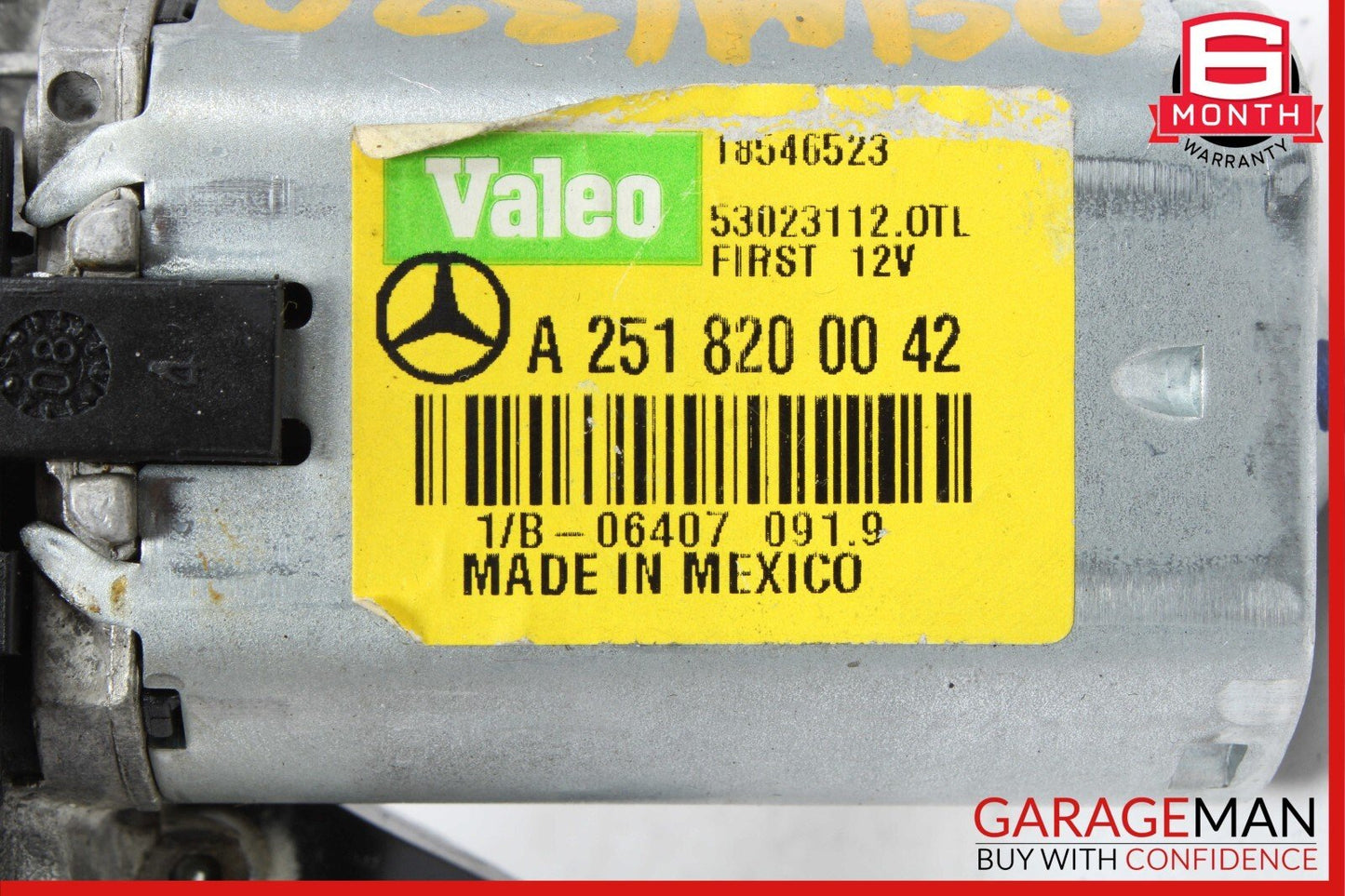 06-19 Mercedes W164 ML350 GL450 R350 Rear Glass Windshield Wiper Motor Unit OEM