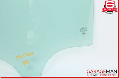 15-21 Mercedes W205 C300 C400 Rear Right Side Door Window Glass OEM