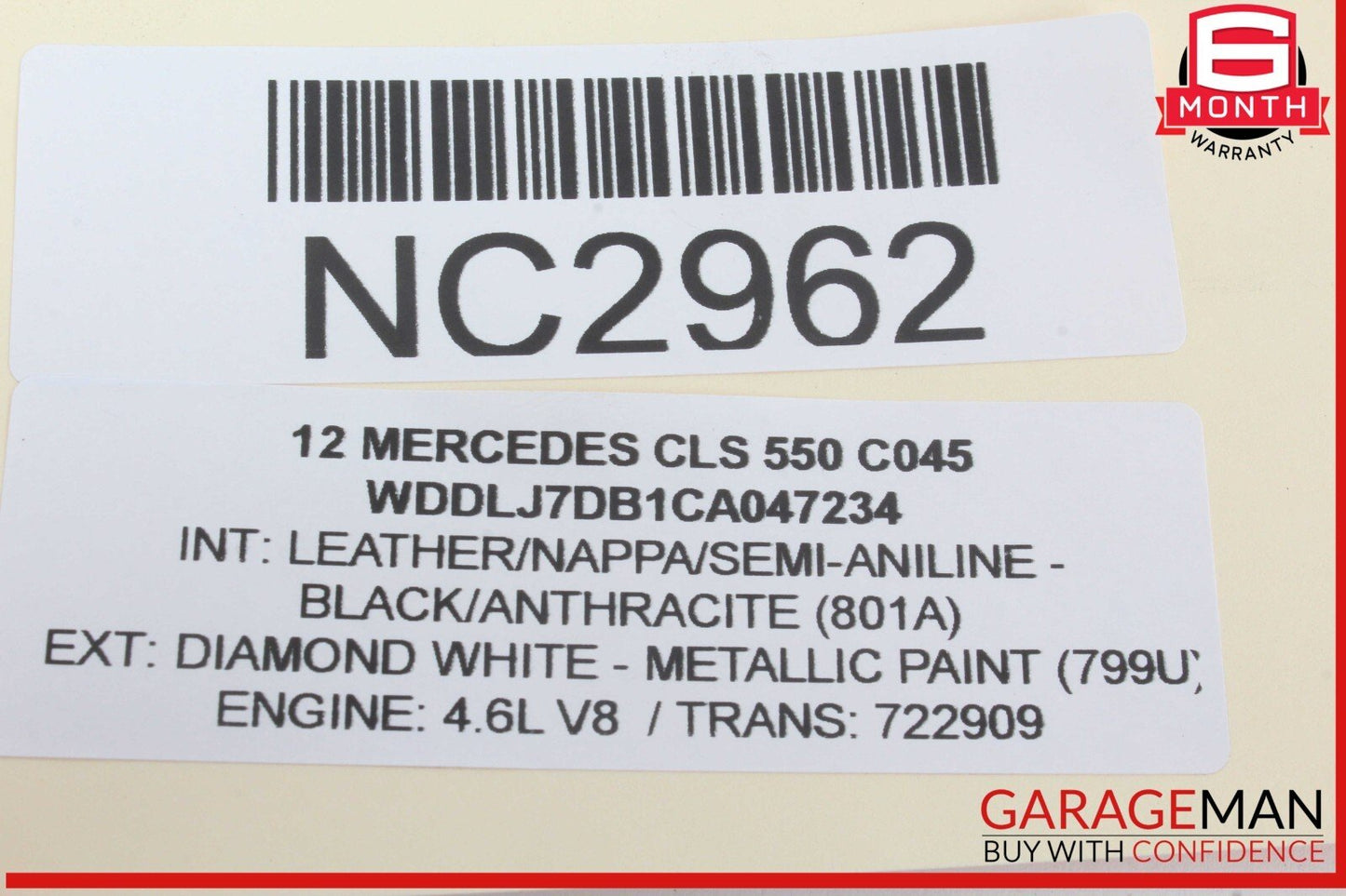 12-18 Mercedes W218 CLS550 CLS63 Right Side Exterior Door Handle OEM