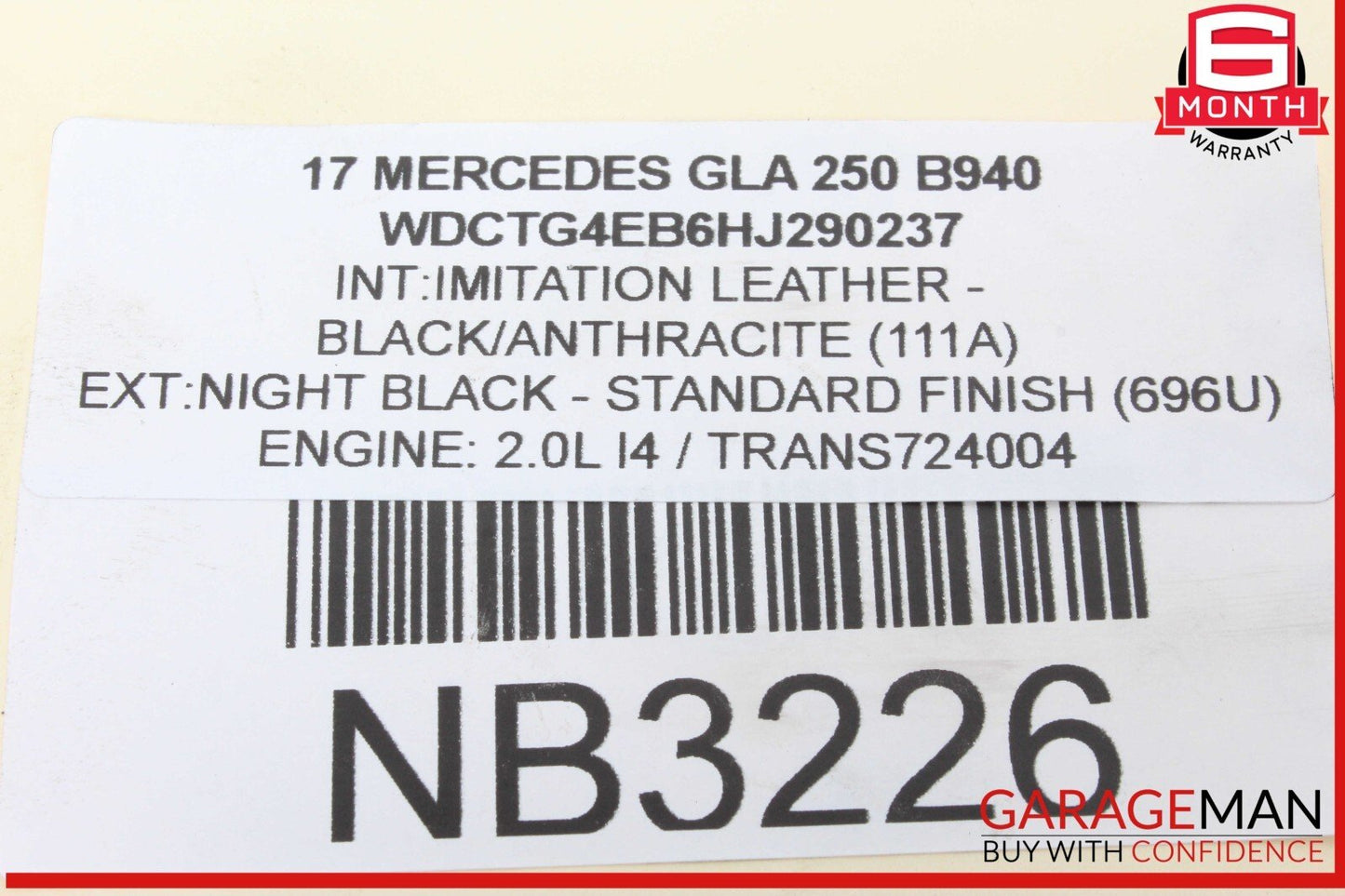 14-20 Mercedes X156 GLA250 CLA250 Rear Right Suspension Lower Control Arm