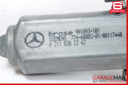 03-09 Mercedes W211 E63 E350 Rear Left Driver Side Window Regulator Motor OEM