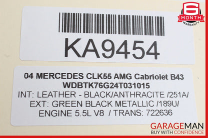03-09 Mercedes W209 CLK280 CLK350 CLK55 Keyless Go Control Module Unit