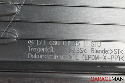05-08 MERCEDES R171 SLK280 FRONT LEFT DRIVER SIDE DOOR STEP SILL SCUFF PLATE OEM