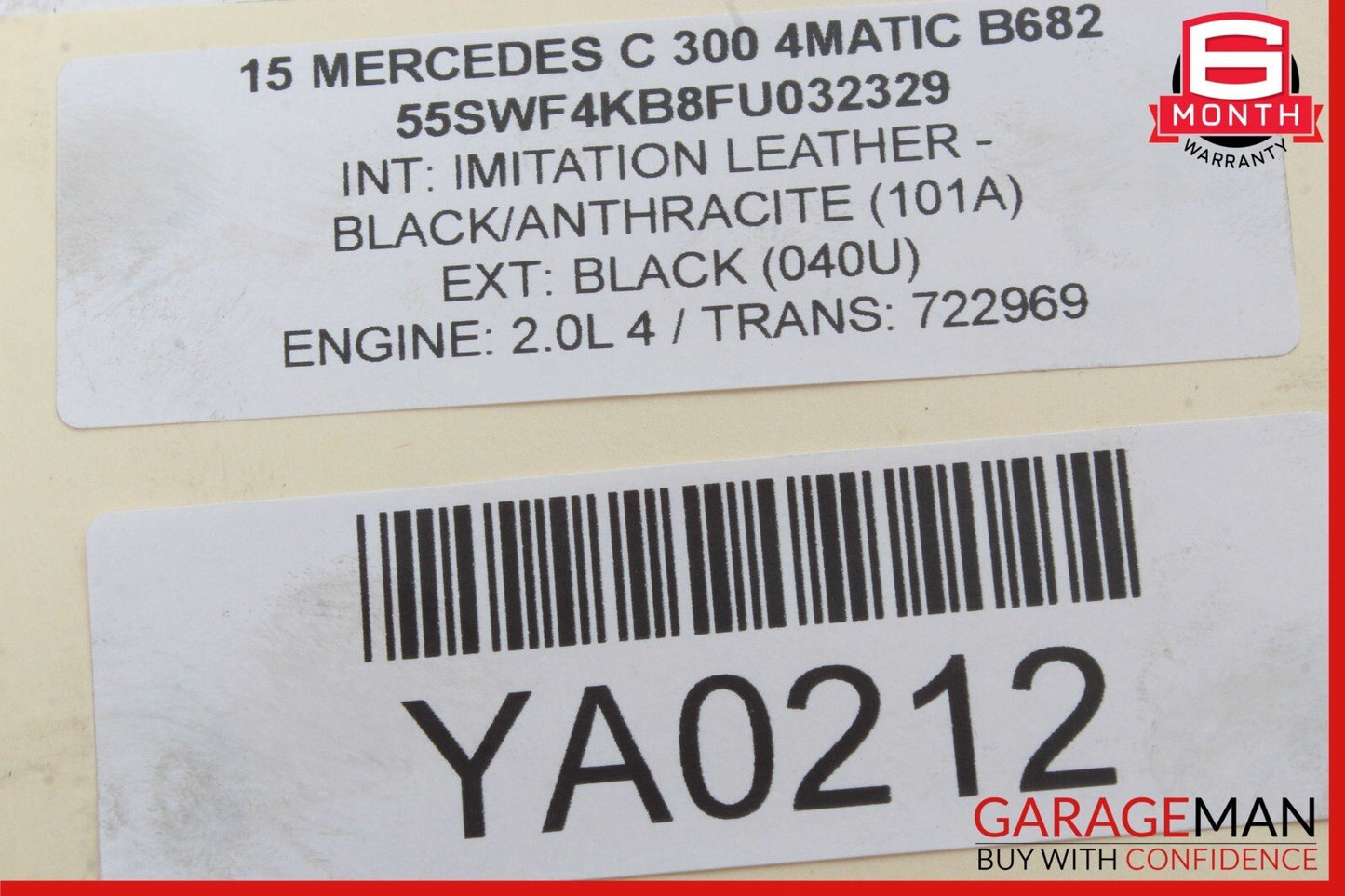 15-20 Mercedes W205 C300 GLC300 E300 M274 High Pressure Fuel Pump Cover OEM