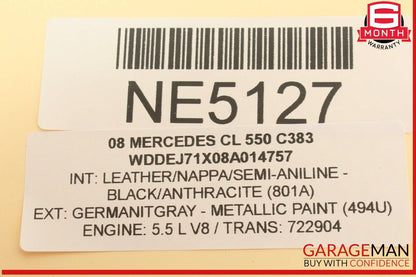07-14 Mercedes W216 CL550 S400 Electronic Parking Button Switch 2215401445 OEM