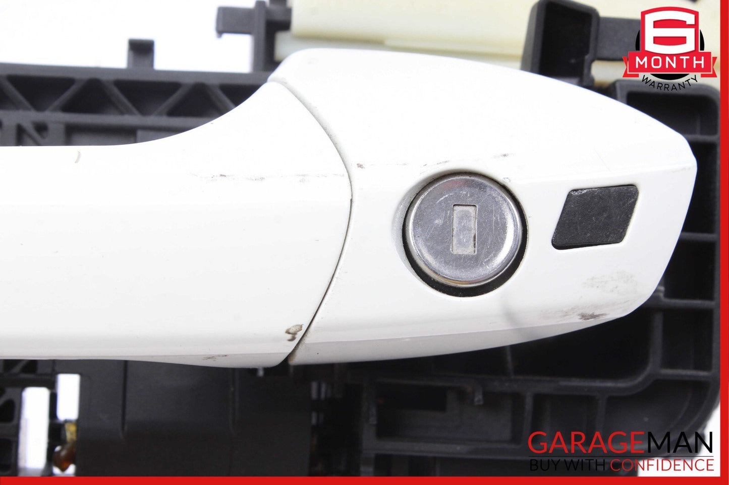 10-13 Mercedes W212 E350 Front Left Exterior Door Handle Assembly Calcite White