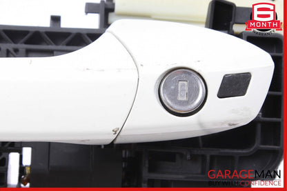 10-13 Mercedes W212 E350 Front Left Exterior Door Handle Assembly Calcite White