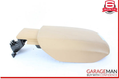 11-18 Porsche Cayenne 958 Center Console Armrest Arm Rest Door Lid Beige OEM