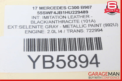 15-20 Mercedes W205 C300 Front Right Side Door Window Regulator Motor Unit OEM