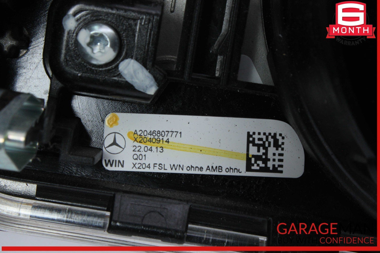 13-15 Mercedes X204 GLK250 Front Left Side Dash AC A/C Air Vent w/ Wood Trim OEM