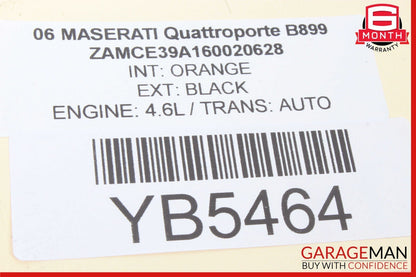 03-13 Maserati Quattroporte S M139 Left Side B-Pillar AC A/C Air Vent OEM