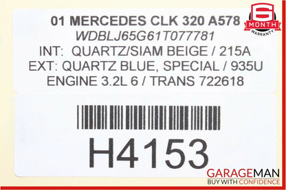 98-02 Mercedes E430 CLK320 CLK430 Hazard Light Door Lock Switch Control Panel