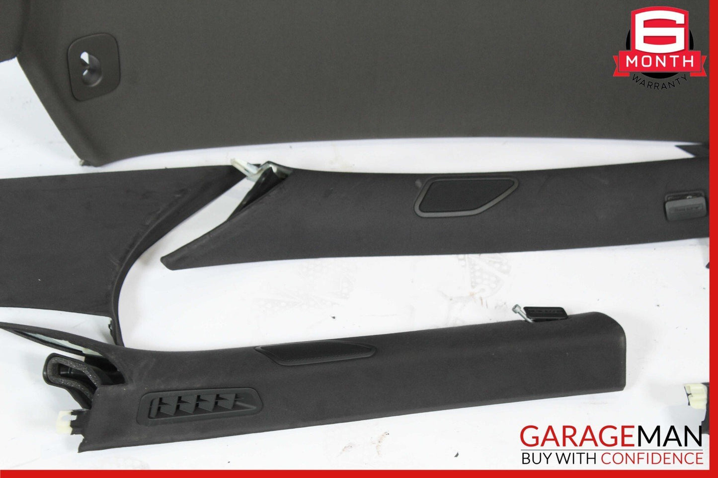 15-18 Porsche Macan 95B Headliner Pillar Trim Panel Cover Set Grey OEM