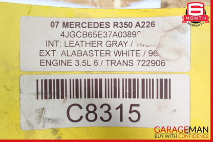 06-12 Mercedes R350 GL320 ML350 GL450 Rear Differential Diff Axle Carrier