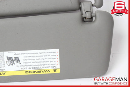 11-18 Porsche Cayenne 958 S Front Right Side Sun Visor Shade Cover Gray OEM