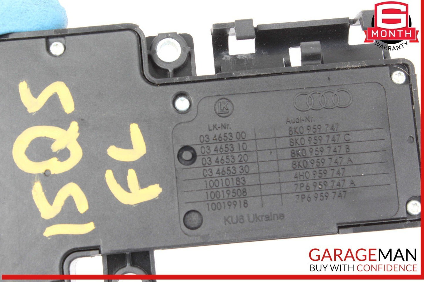 12-18 Audi Q5 A6 A7 Front Left Driver Side Power Seat Adjustment Switch OEM