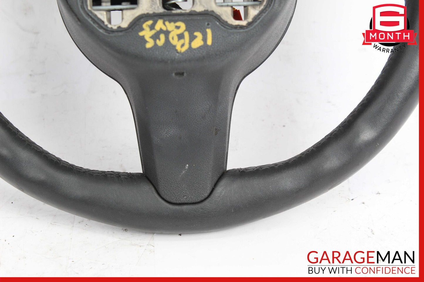 11-14 Porsche Cayenne 958 S Steering Wheel w/ Paddle Shifters Black OEM