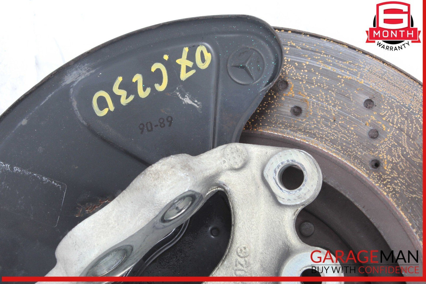 05-07 Mercedes W203 C230 Rear Right Spindle Knuckle w/ Brake Rotor Disc Drilled